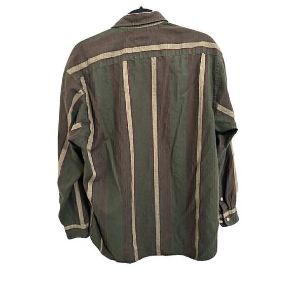 Tommy Hilfiger Button Down Shirt Size Medium Mens Long Sleeve Collared Pockets - Picture 2 of 6